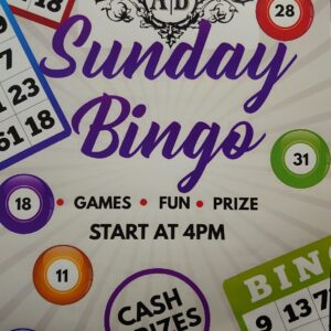 Bingo 4pm Every Sunday