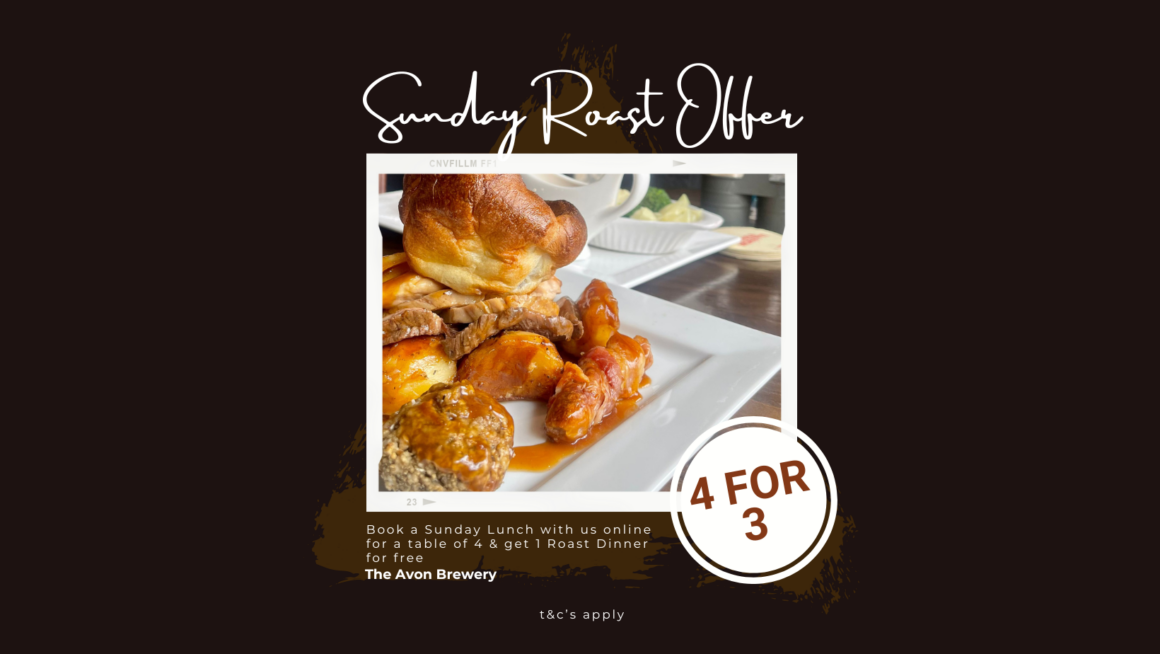 Get 1 Free Roast for a Table of 4 at Our Pub!