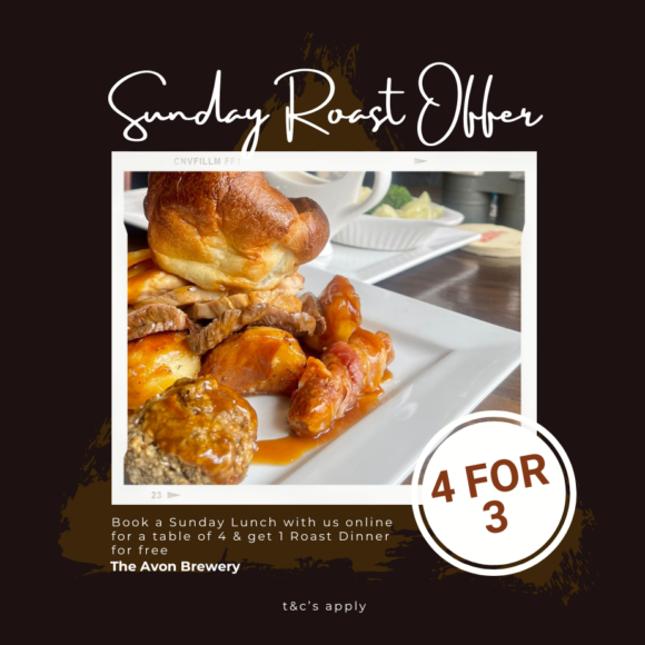 Get 1 Free Roast for a Table of 4 at Our Pub!
